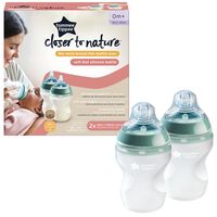 Tommee Tippee Closer To Nature Silicone Baby Bottle Pack - 260ml